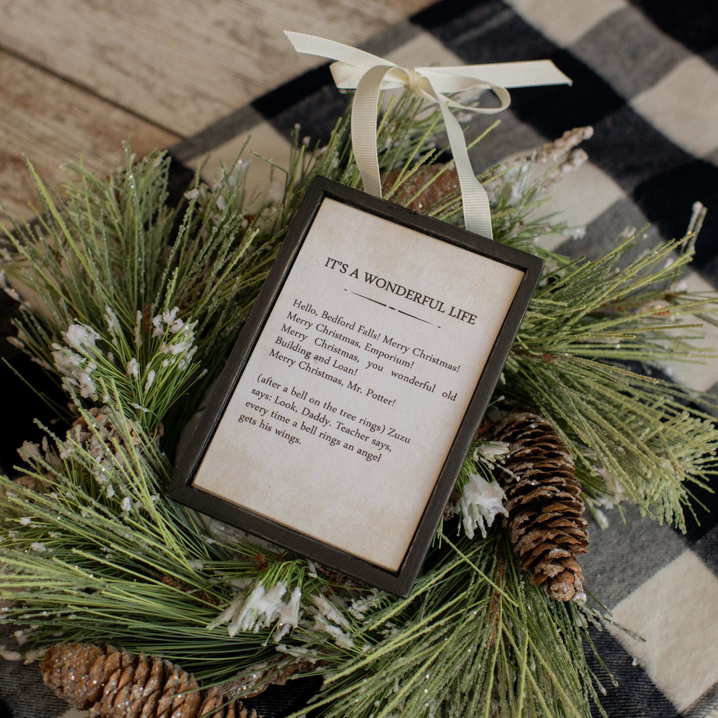 Framed Christmas Ornaments, The Feathered Farmhouse