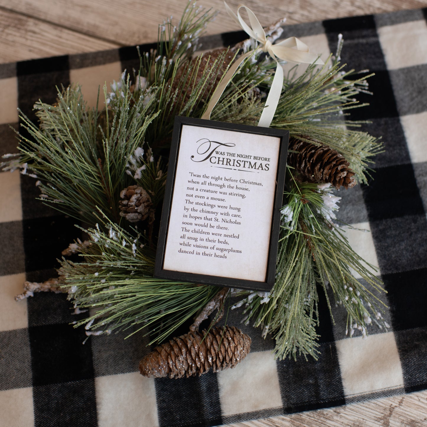 Framed Christmas Ornaments, The Feathered Farmhouse