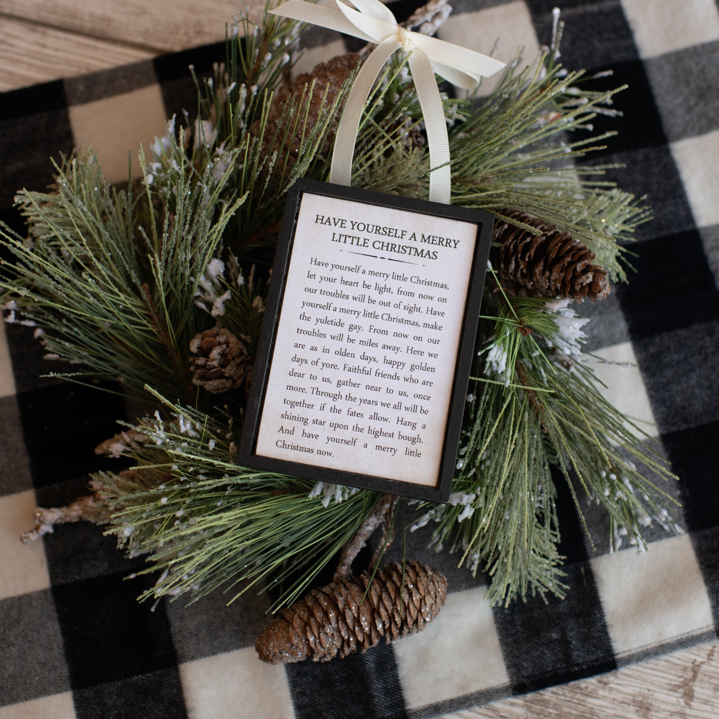 Framed Christmas Ornaments, The Feathered Farmhouse