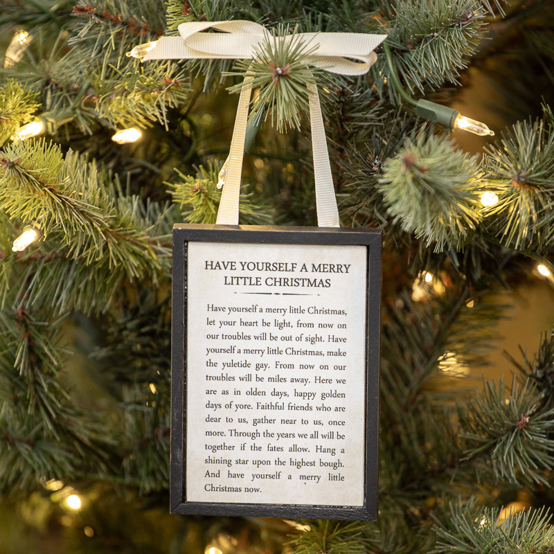 Framed Christmas Ornaments, The Feathered Farmhouse