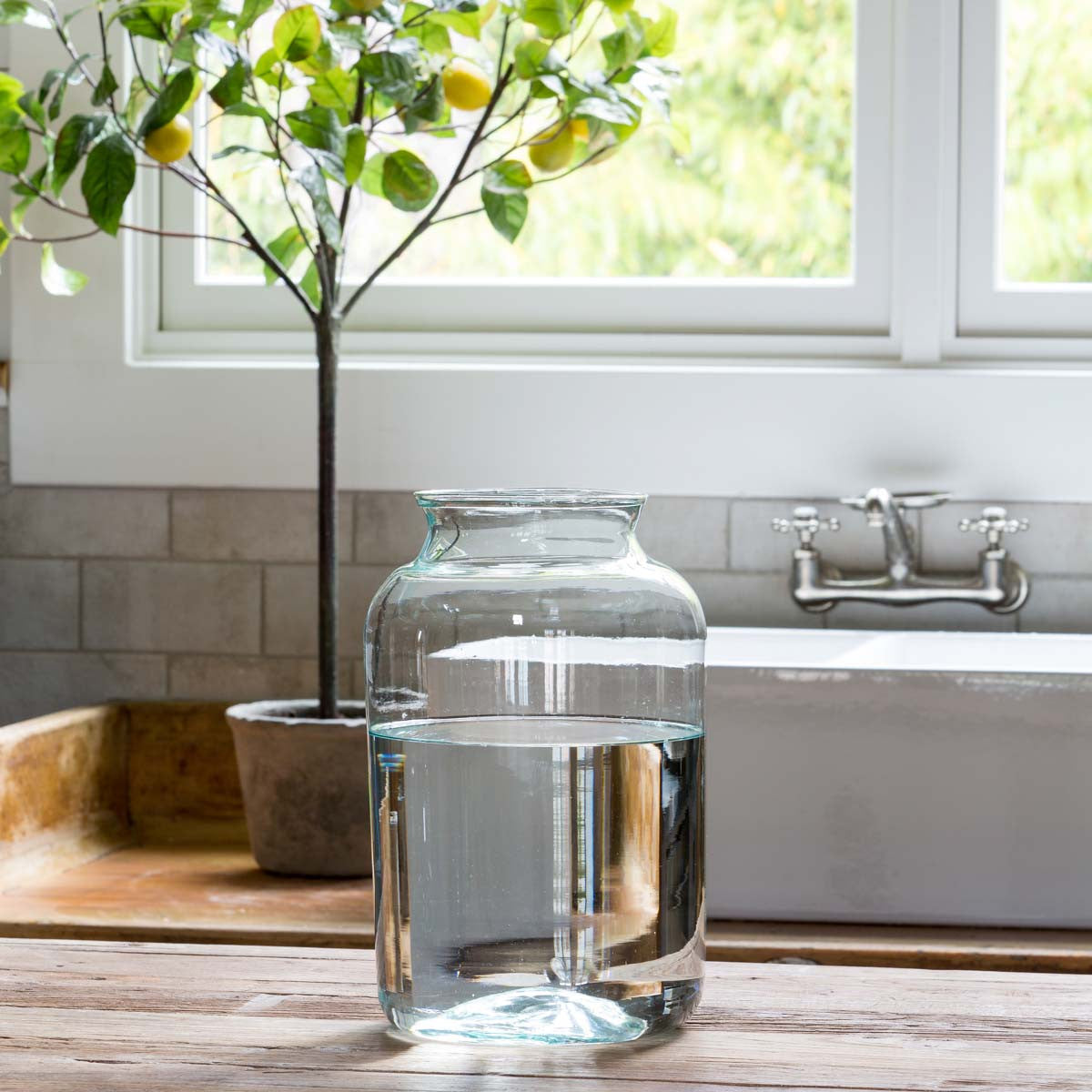 Artisan Glass Vase, The Feathered Farmhouse