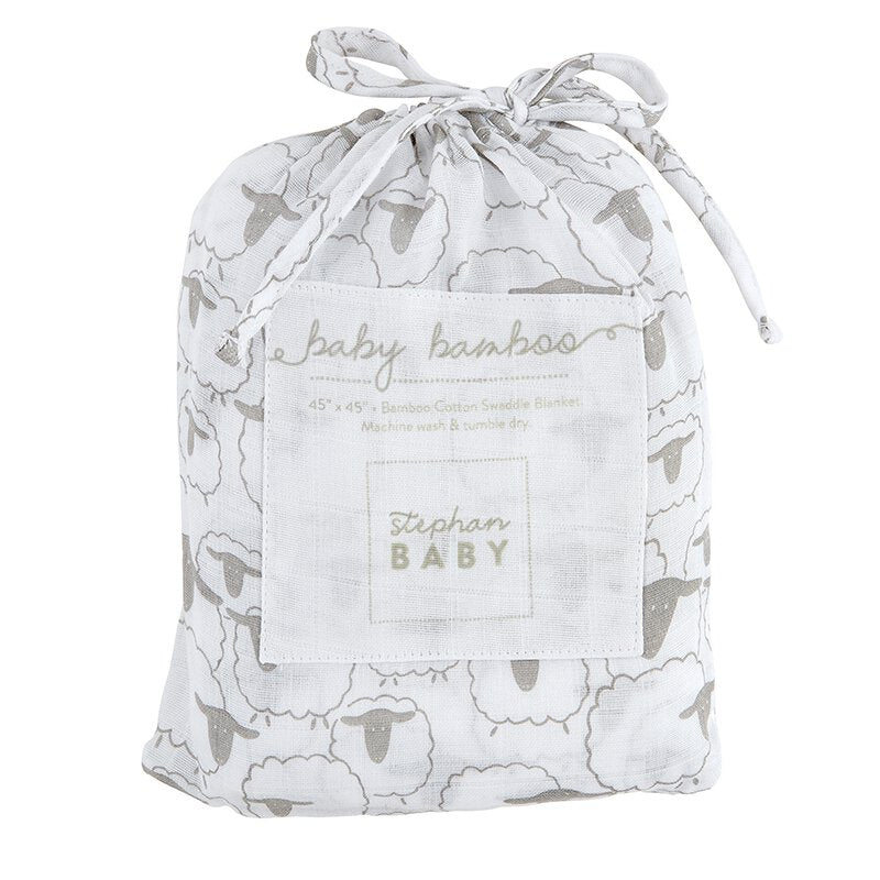 Lamb Swaddle Blanket, The Feathered Farmhouse