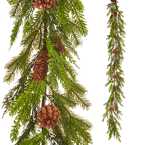 Evergreen + Pine Garland, The Feathered Farmhouse