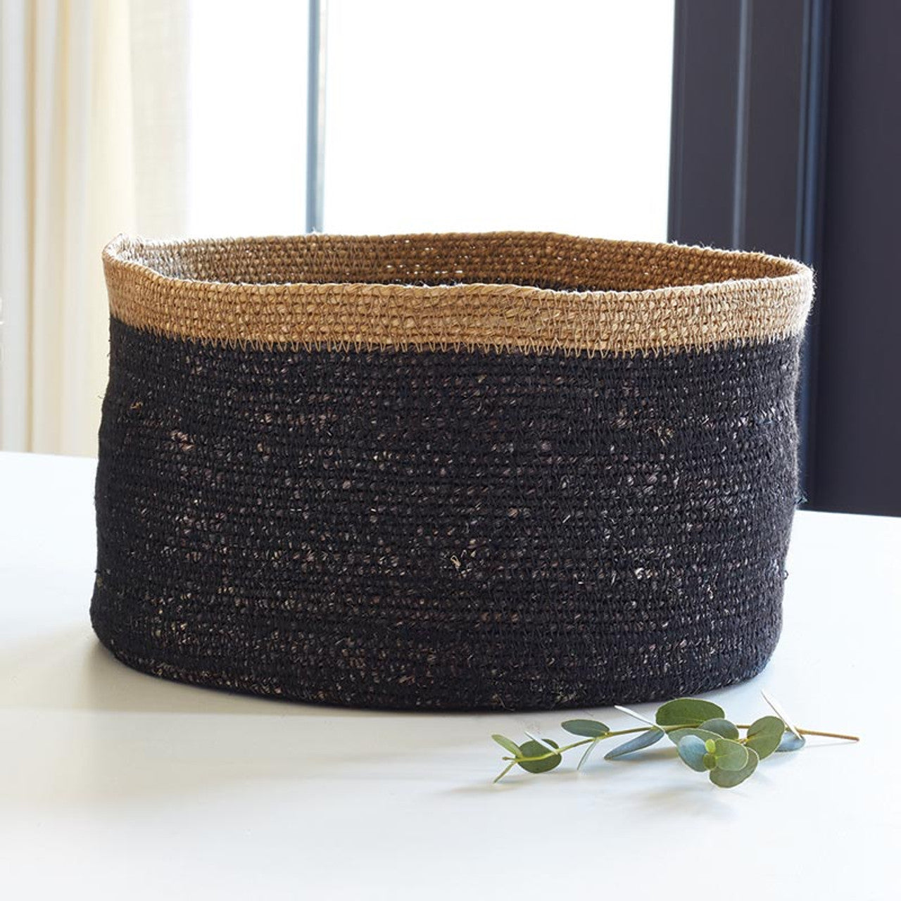 Black Seagrass Basket, The Feathered Farmhouse