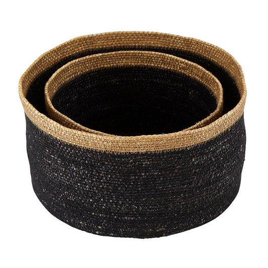 Black Seagrass Basket, The Feathered Farmhouse