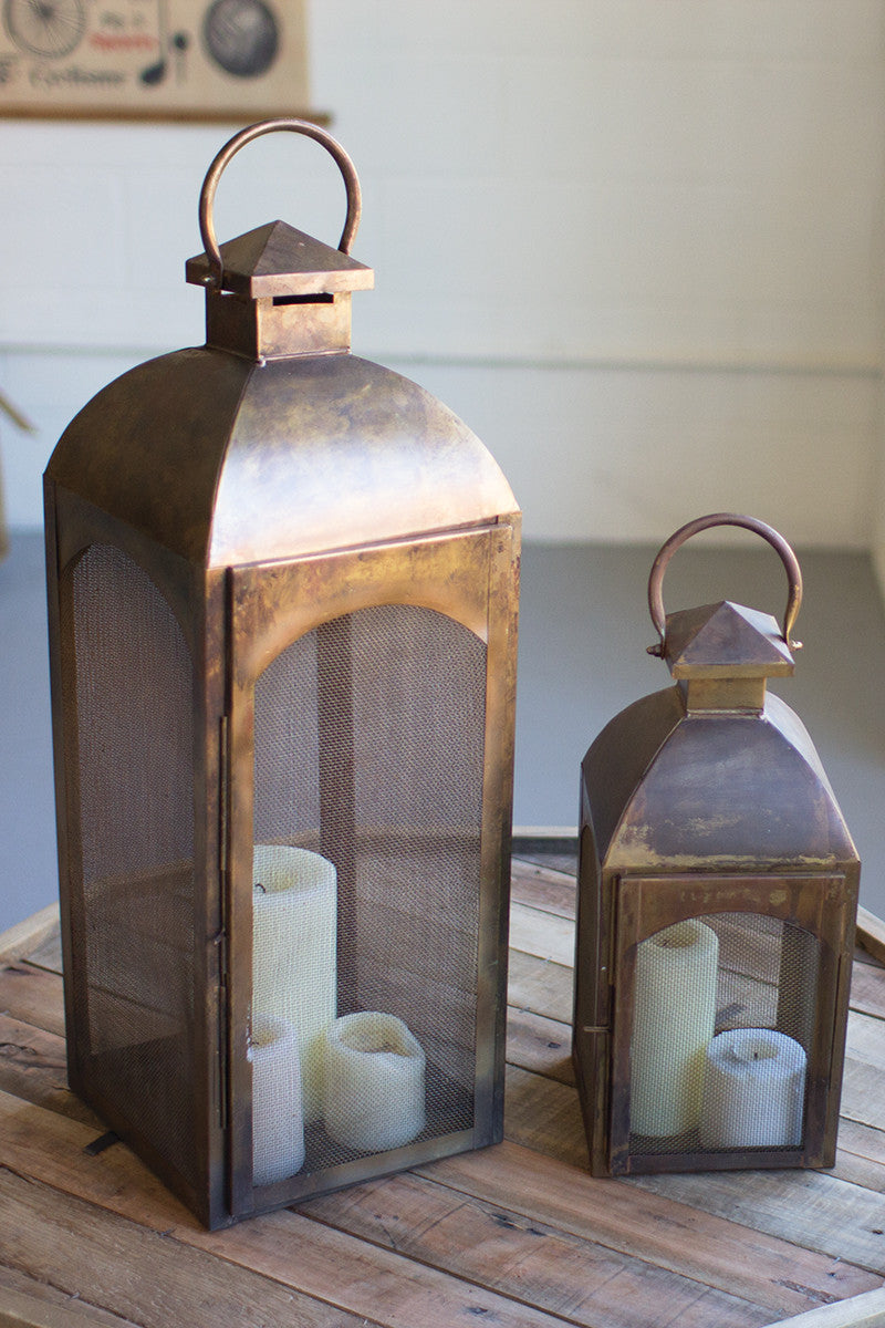 Antique Bronze Lantern, The Feathered Farmhouse