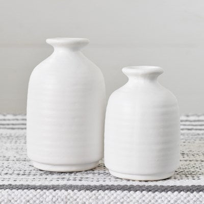 Matte White Vases