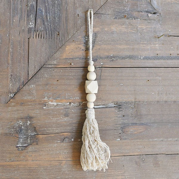 Natural Bead Tassel