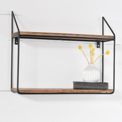Wood Wall Shelf, Feathered Farmhouse