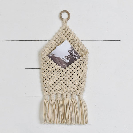 Hanging Macramé Pocket, The Feathered Farmhouse