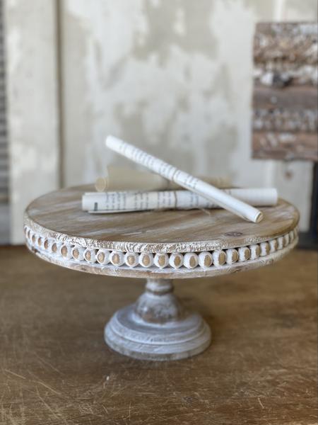 Celeste Beaded Pedestal, The Feathered Farmhouse