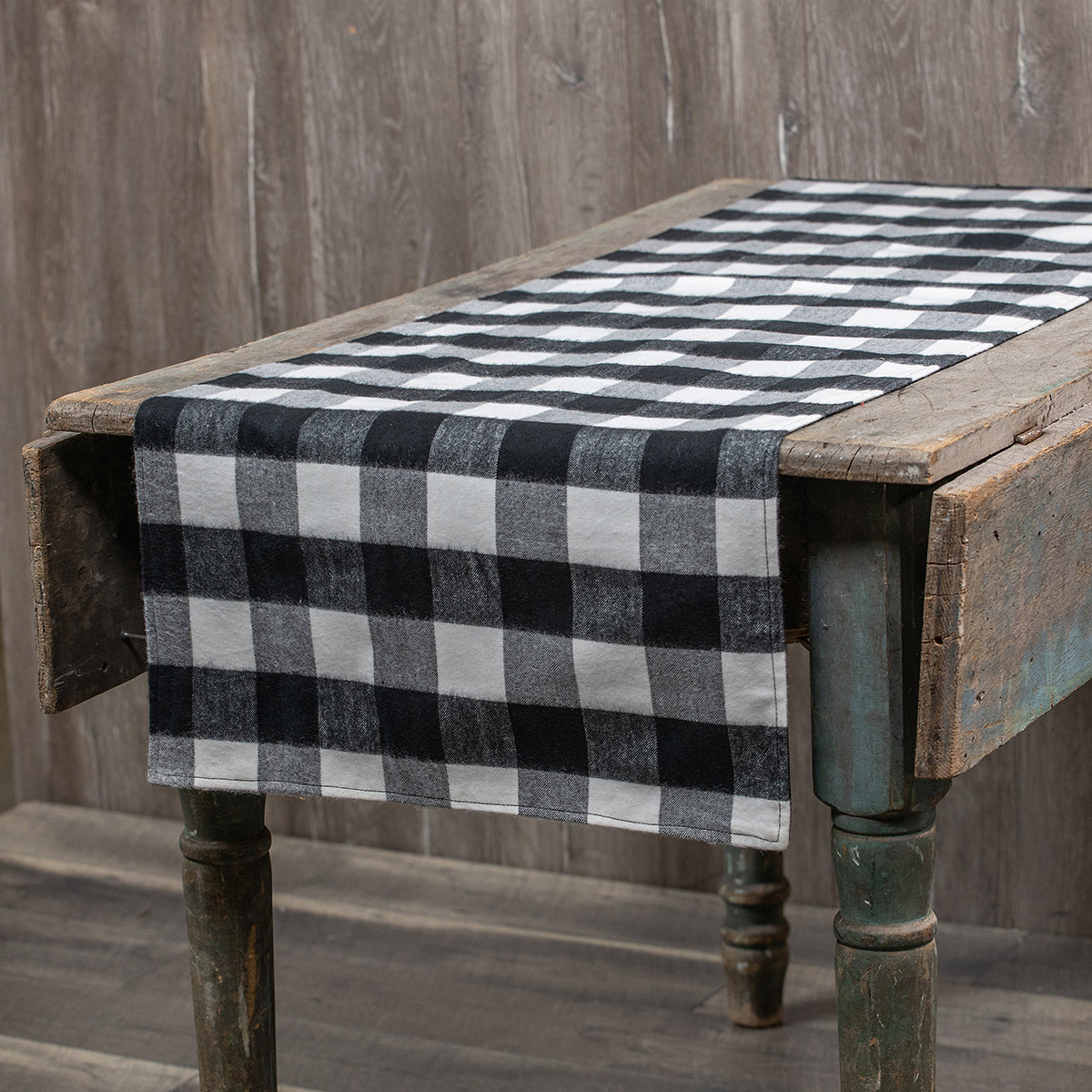 Black + White Buffalo Check Runner, The Feathered Farmhouse