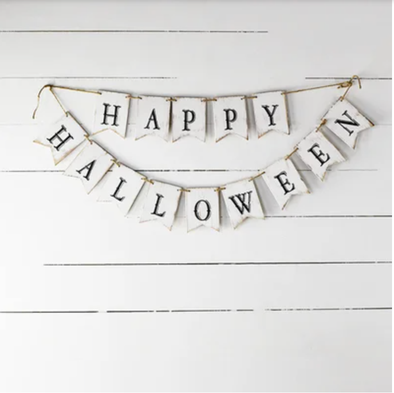 happy halloween hanger Feathered Farmhouse