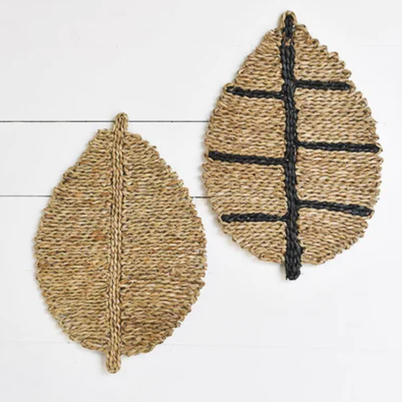 seagrass wall decor Feathered Farmhouse