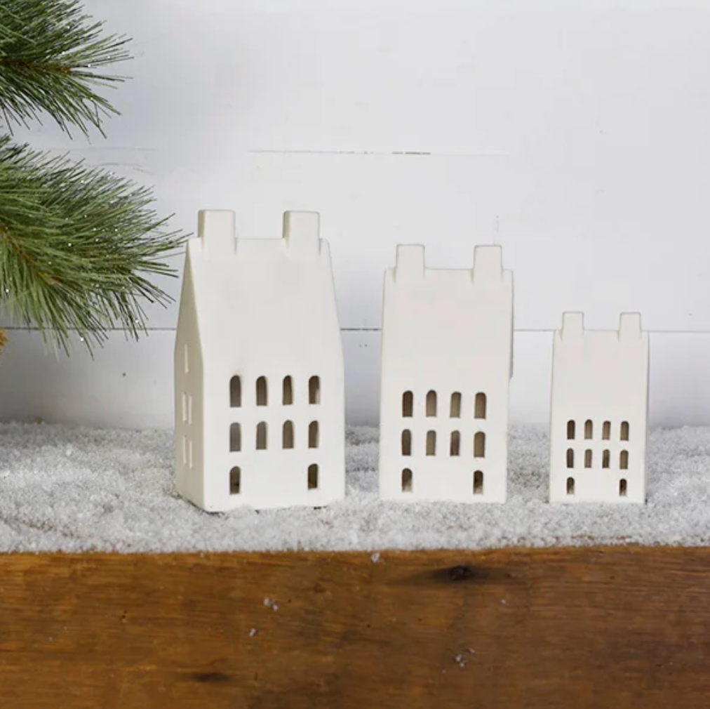 LED Holiday House, The Feathered Farmhouse