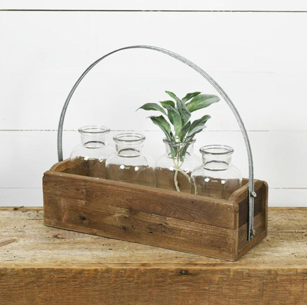Handled Stem Planter w/ Jars, The Feathered Farmhouse