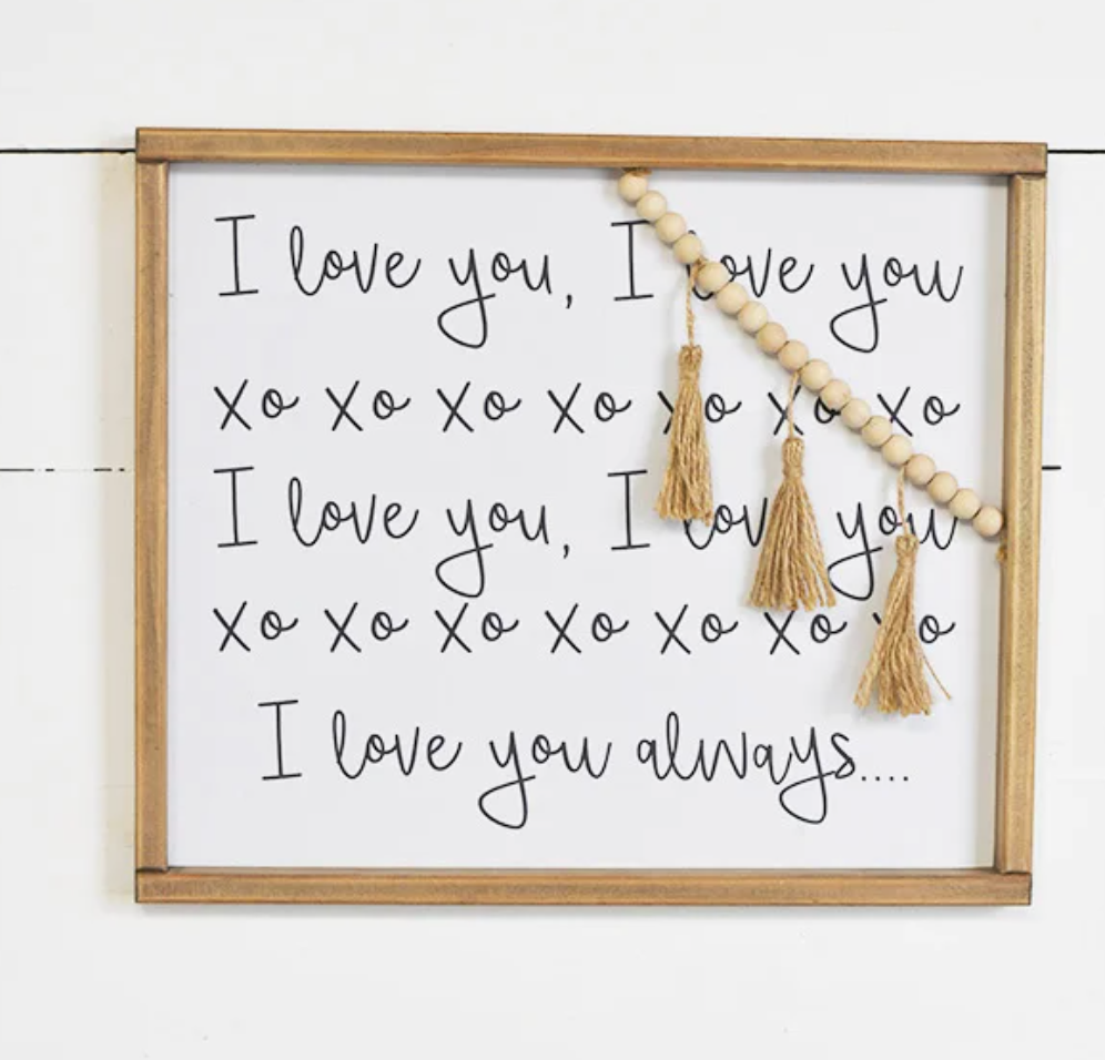 I Love You Sign, The Feathered Farmhouse