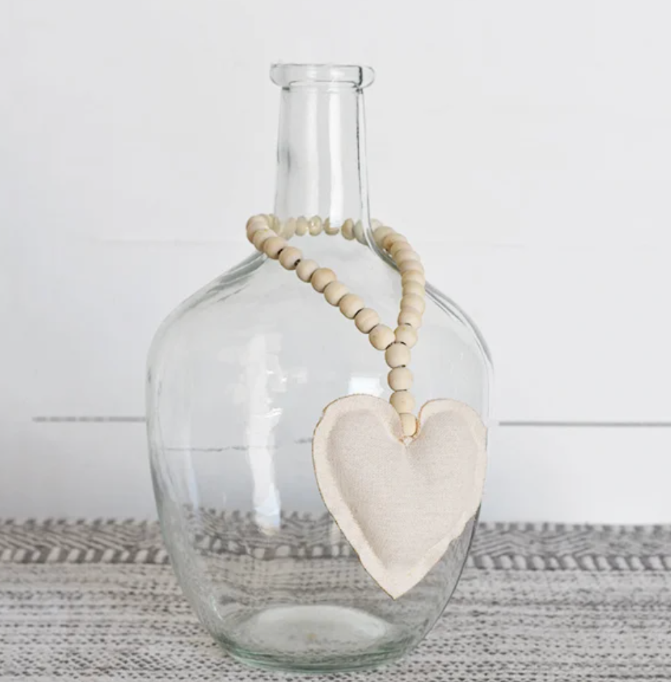 Fabric Heart Chain, The Feathered Farmhouse