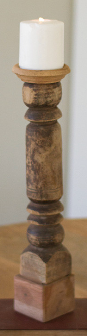 Wooden Reclaimed Banister Candle Stands