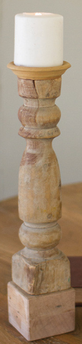 Wooden Reclaimed Banister Candle Stands