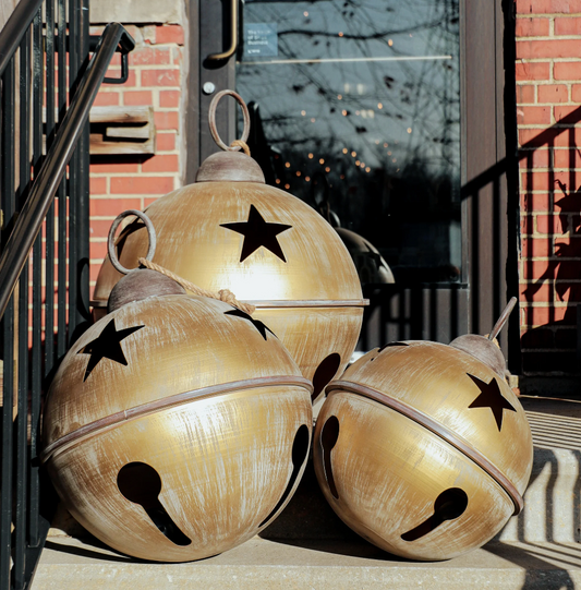 Jumbo Gold Bell, The Feathered Farmhouse