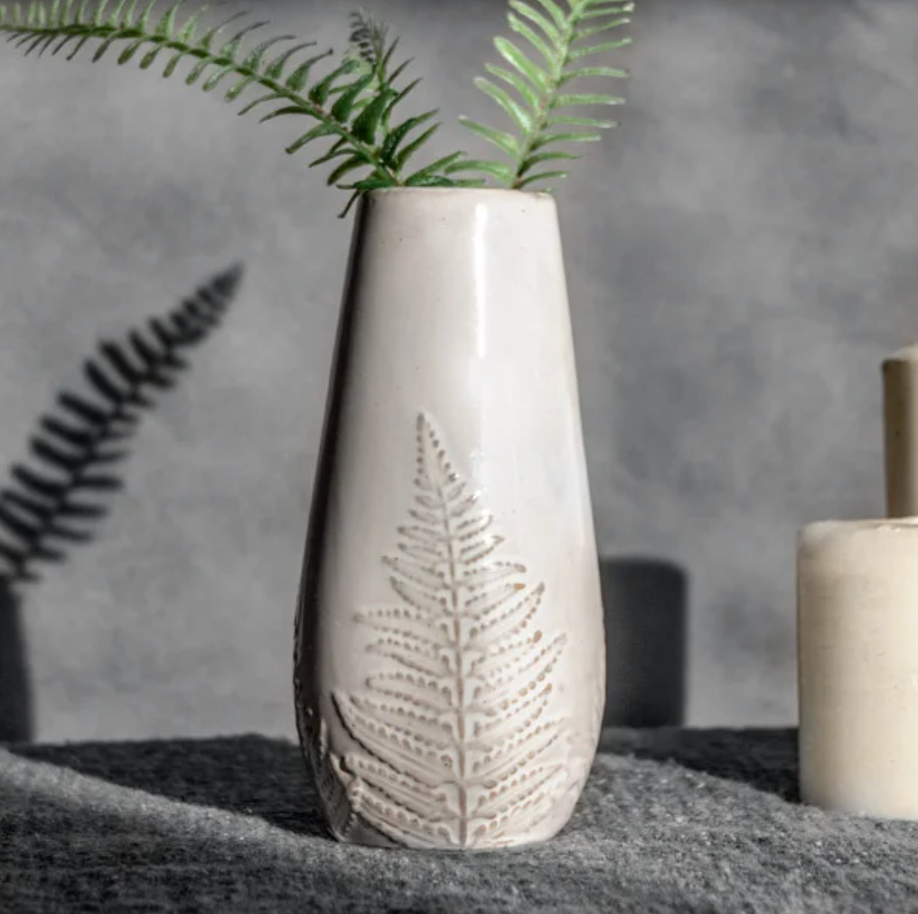 Fern Pattern Vase, The Feathered Farmhouse