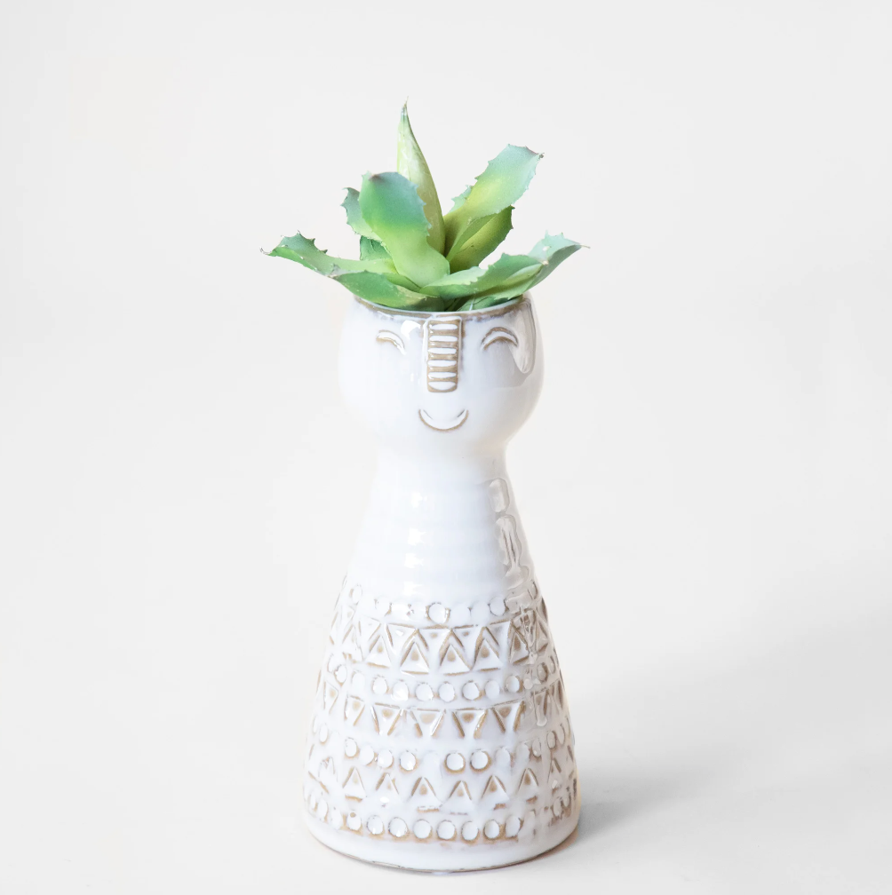 Lady Face Vase, The Feathered Farmhouse