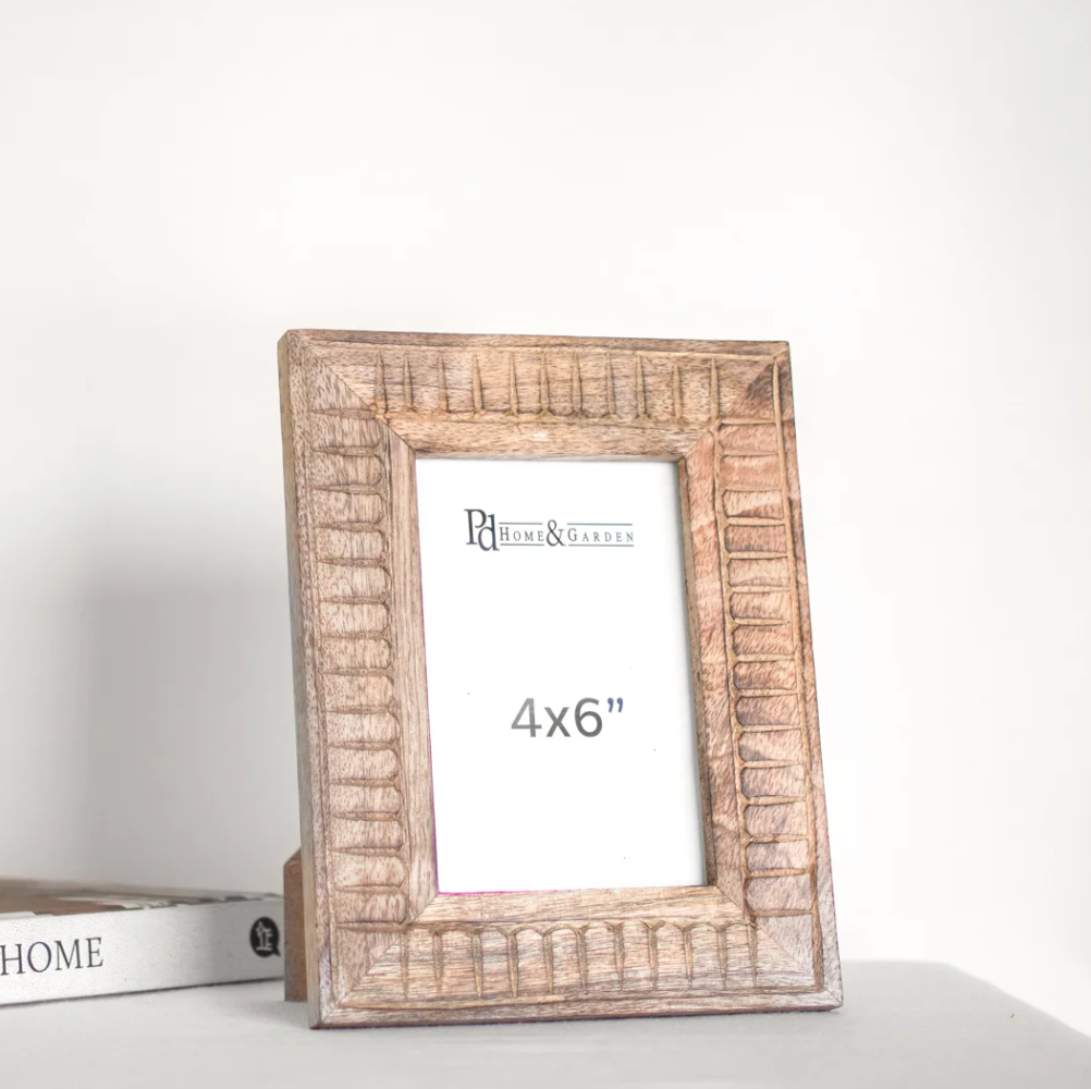 Textured Wood Photo Frame, The Feathered Farmhouse