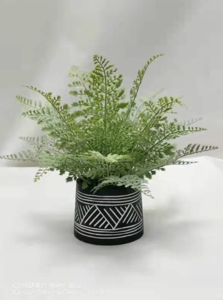 Black Boho Planter, The Feathered Farmhouse