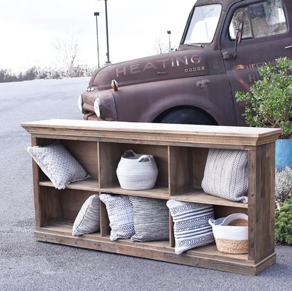 Wood Display Cabinet, The Feathered Farmhouse