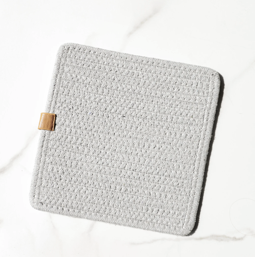Grey Hot Pad, The Feathered Farmhouse
