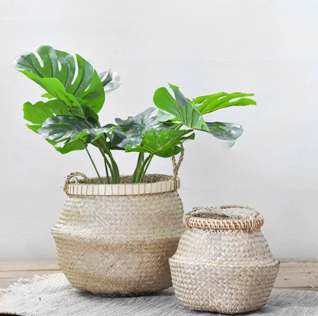 Seagrass Handle Baskets, The Feathered Farmhouse