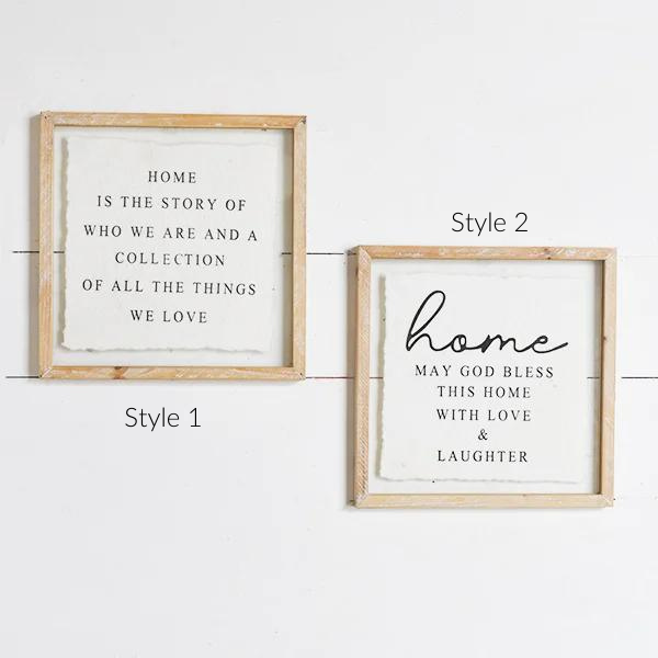 Wood Home Signs, Feathered Farmhouse
