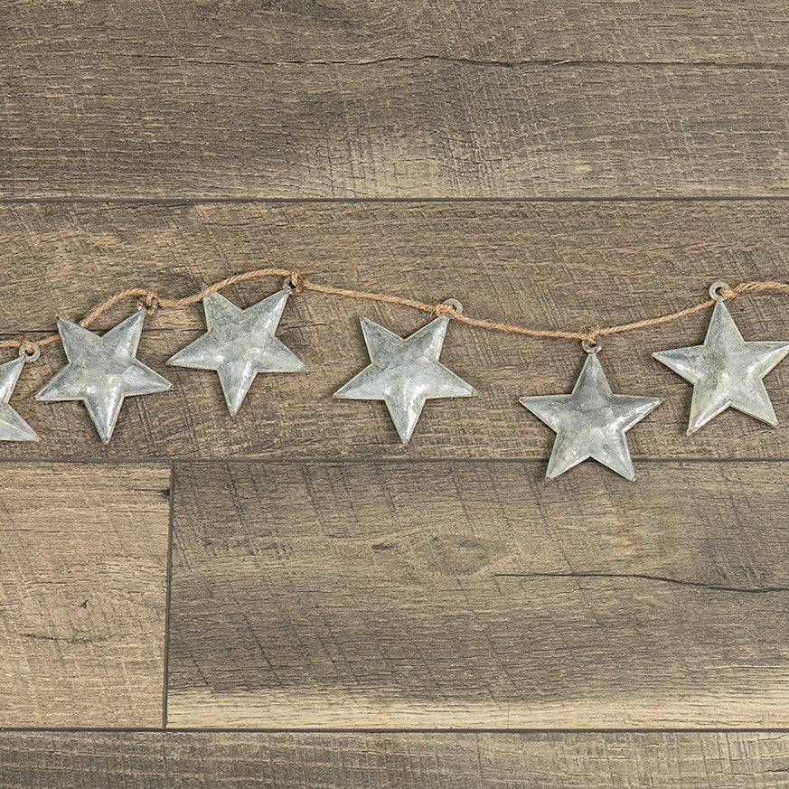 Metal Star Garland, The Feathered Farmhouse
