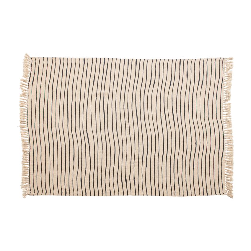 Black + Cream Throw