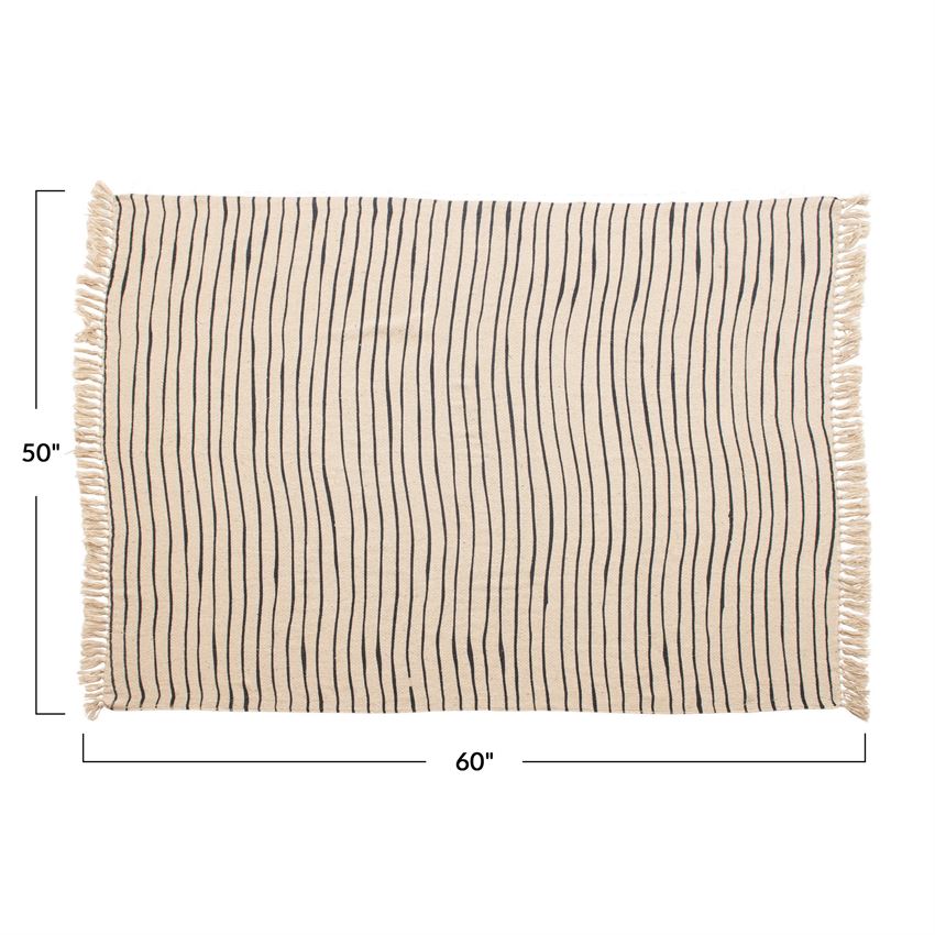 Black + Cream Throw