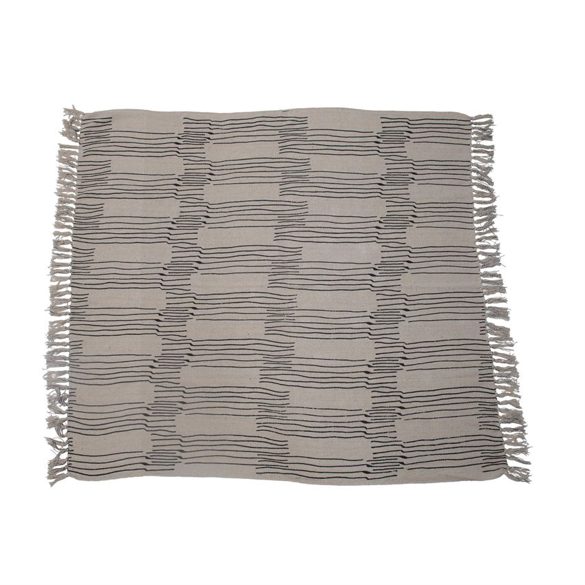 Black Lines Throw, The Feathered Farmhouse