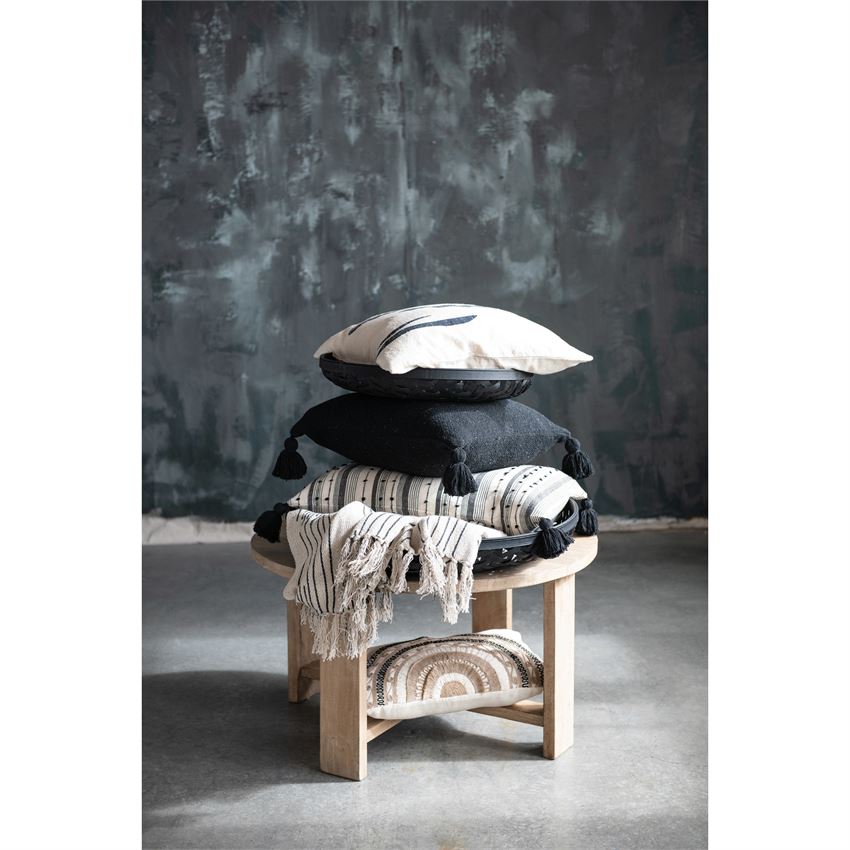 Black Lines Throw, The Feathered Farmhouse