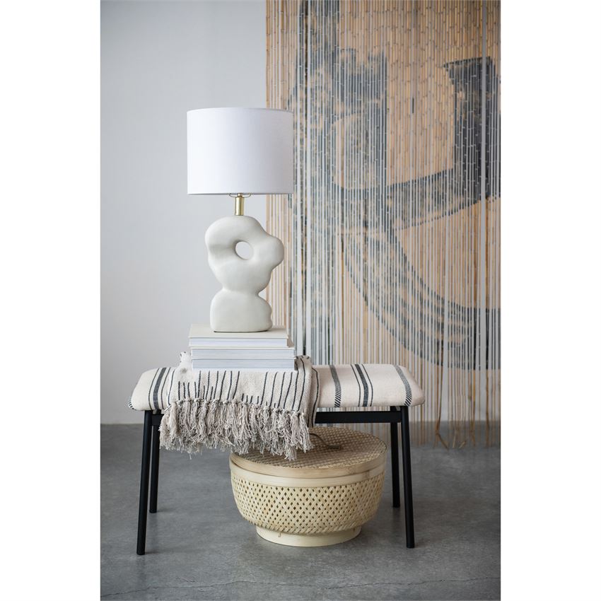 Black Lines Throw, The Feathered Farmhouse