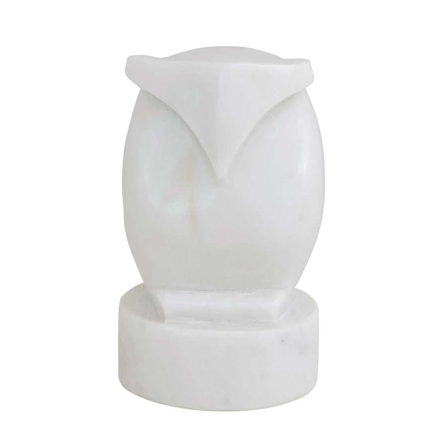 Marble Owl Decor, The Feathered Farmhouse