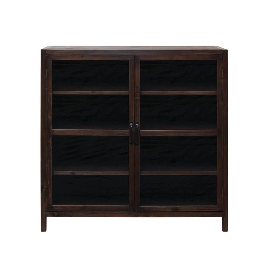 Glass Doors Cabinet, The Feathered Farmhouse