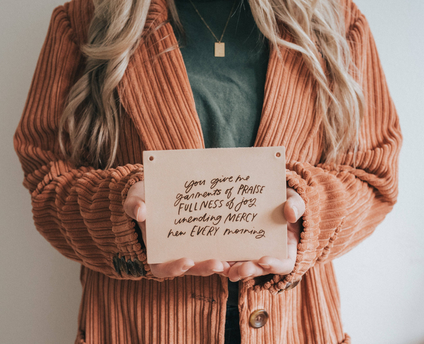 New Every Morning Mini Leather Banner | Christian Home Goods