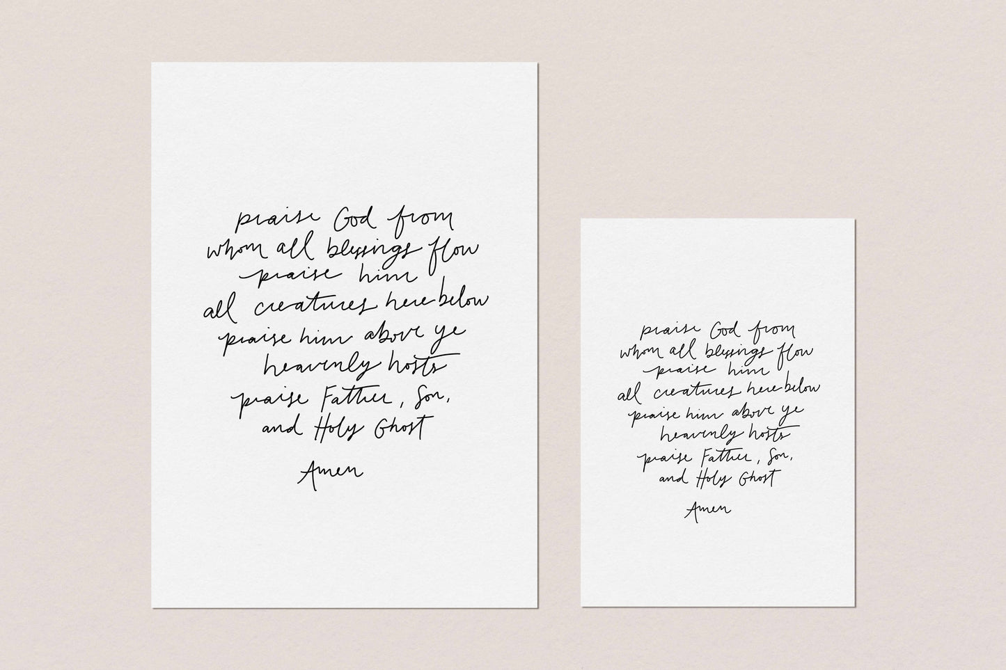 Doxology Print