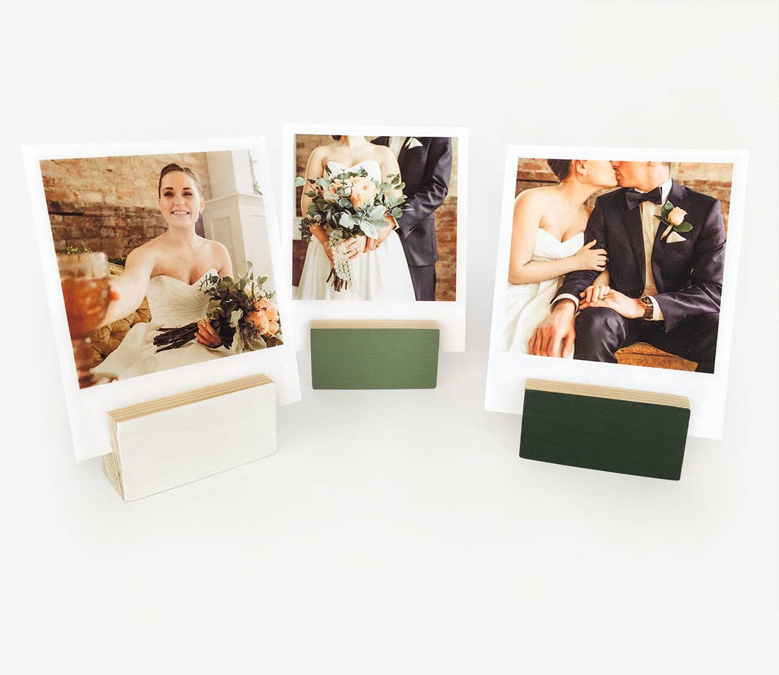 Green Ombre Wood Block Holders
