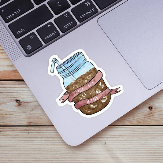"Ice Ice Baby" Coffee Sticker