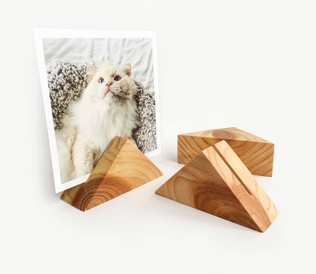 Triangle Wood Holder
