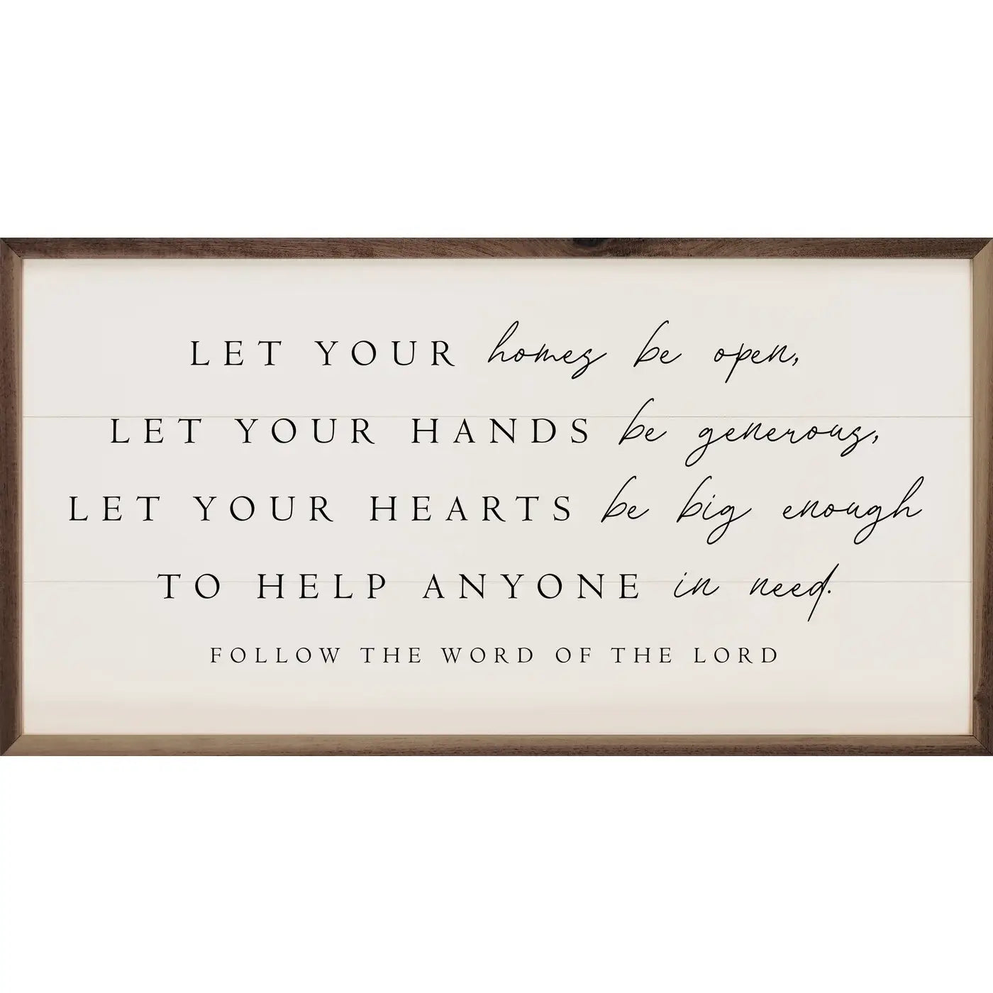 Follow The Word Of The Lord White