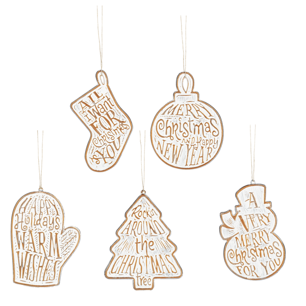 Copper Holiday Ornament, Feathered Farmhouse