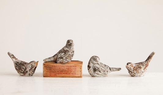 Resin Bird w/Distressed Finish
