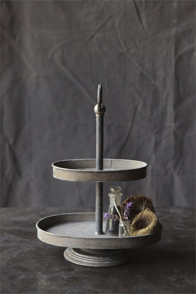 Brass Tiered Tray The Feathered Farmhouse
